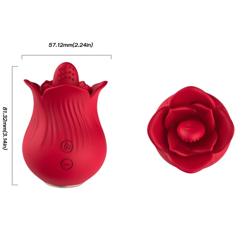 ARMONY - ROSE VIBRATOR & STIMULATOR RÖD