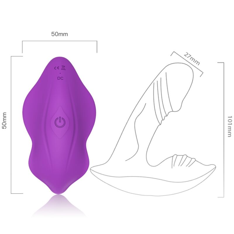 ARMONY - VISSLA VIBRATOR INFÖRBAR FJÄRRKONTROLL LILA
