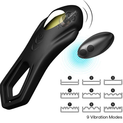 ARMONY - ROADSTER VIBRATOR DUBBELRING FJÄRRKONTROLL SVART
