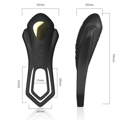 ARMONY - ROADSTER VIBRATOR DUBBELRING FJÄRRKONTROLL SVART