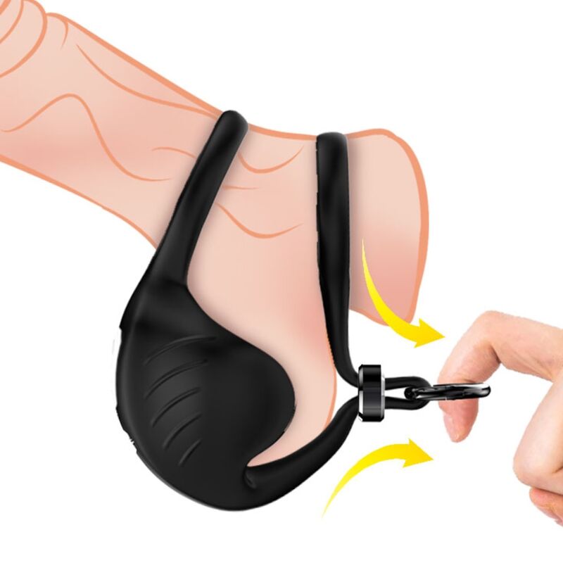 ARMONY - MANTEL SCROTUM VIBRATORRING SVART