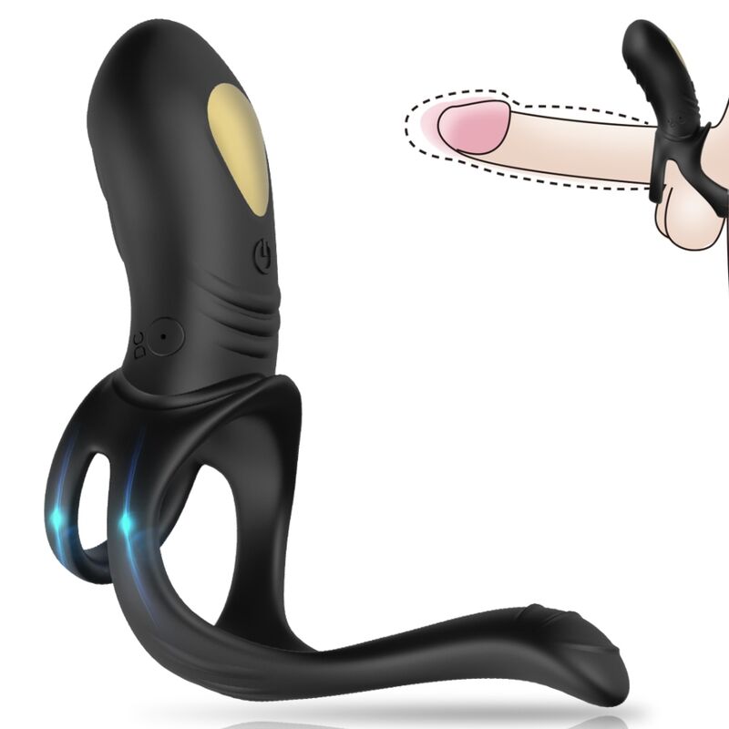ARMONY - JOY VIBRATORRING FÖR PAR & ANALPLUGG SVART