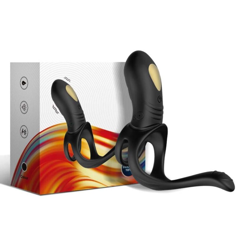ARMONY - JOY VIBRATORRING FÖR PAR & ANALPLUGG SVART