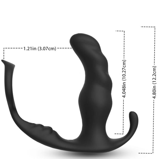 ARMONY - KNIGHT VIBRATOR ANAL PROSTATA & RING FJÄRRKONTROLL SVART