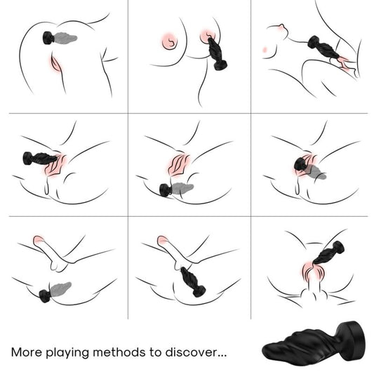 ARMONY - VIBRATOR & ANALPLUGG FJÄRRKONTROLL SVART