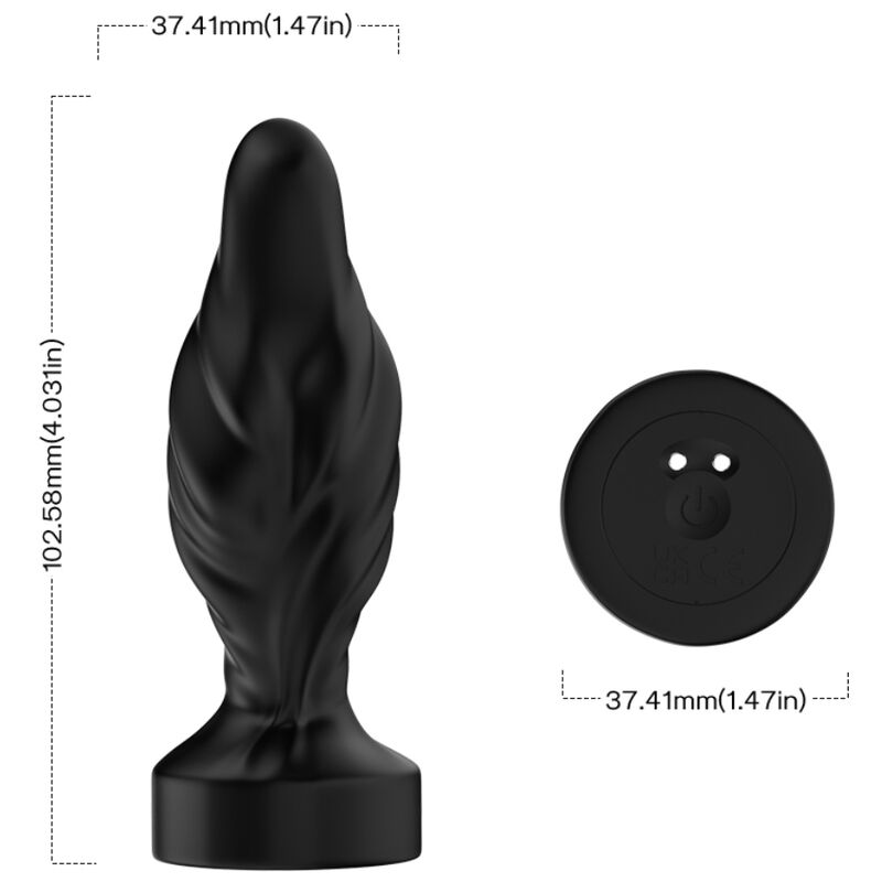ARMONY - VIBRATOR & ANALPLUGG FJÄRRKONTROLL SVART