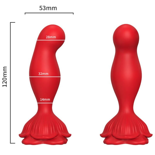ARMONY - ROSA VIBRATOR & ANALPLUGG FJÄRRKONTROLL RÖD