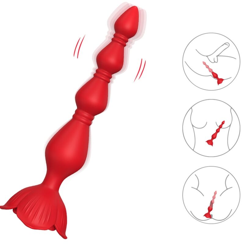 ARMONY - ROSA VIBRATOR PAGODA & RÖD ANALPLUGG