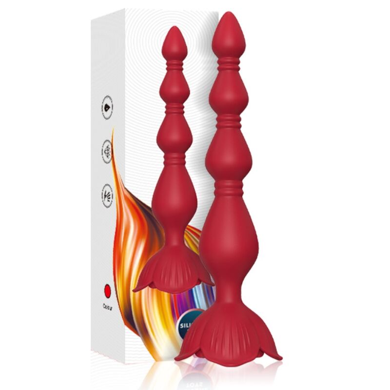 ARMONY - ROSA VIBRATOR PAGODA & RÖD ANALPLUGG