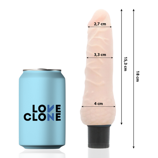 LOVECLONE - SVEN SJÄLVSMÖRJANDE VIBRATOR 18,5 CM -O- 3,3 CM
