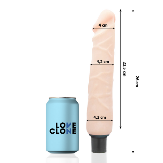 LOVECLONE - JANSEN SJÄLVSMÖRJANDE VIBRATOR 26 CM -O- 4,2 CM