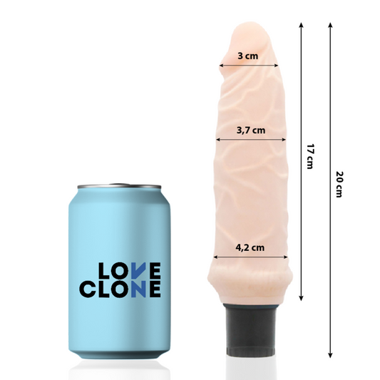 LOVECLONE - IVAR SJÄLVSMÖRJANDE VIBRATOR 20 CM -O- 3,7 CM