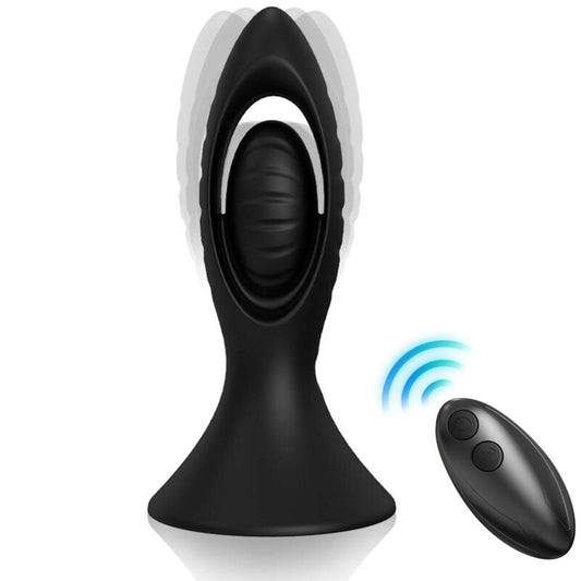 ARMONY - VIBRATOR & ANALPLUGG SILIKON SVART
