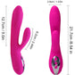 ARMONY - FLEXIBEL VIBRATOR &amp; STIMULATOR MED FUCHSIA VÄRMEEFFEKT