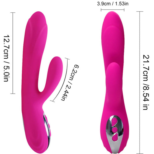 ARMONY - FLEXIBEL VIBRATOR &amp; STIMULATOR MED FUCHSIA VÄRMEEFFEKT