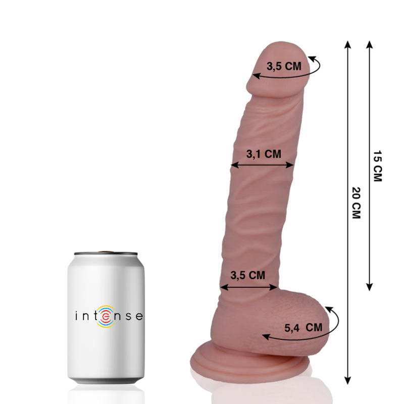 MR INTENSE - 19 REALISTIC COCK 20 CM -O- 3.1 CM - Kink&Play