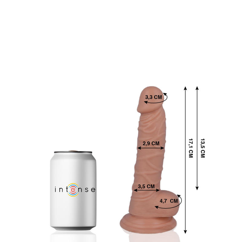 MR INTENSE - 7 REALISTIC COCK 17.1 CM -O- 2.9 CM - Kink&Play