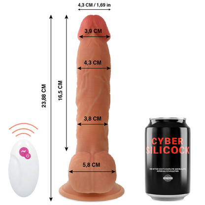CYBER SILICOCK - REMOTE CONTROL REALISTIC MASTER BEN 23.88 CM -O- 4.3 CM - Kink&Play