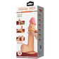 PRETTY LOVE - GLIDANDE HUDSERIE REALISTISK DILDO MED GLIDANDE HUD SUGKOPPSKÖTT 23,4 CM