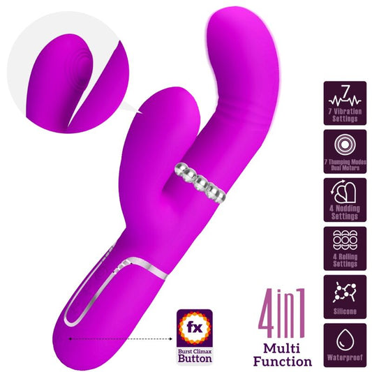 PRETTY LOVE - MULTIFUNKTIONELL G-PUNKTSVIBRATOR FUCHSIA