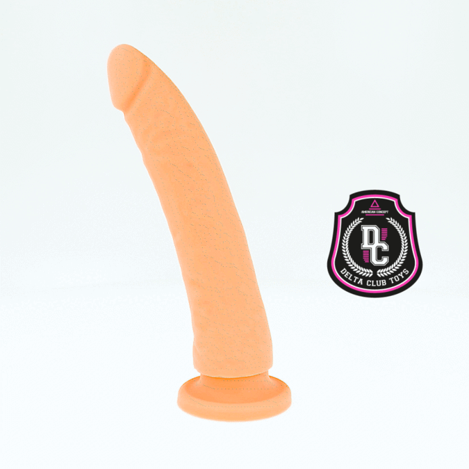 DELTA CLUB - LEKSAKER NATURLIG DILDO MEDICINSK SILIKON 20 CM -O- 4 CM