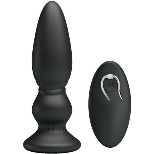 MR PLAY – KRAFTFULL VIBRATOR FJÄRRKONTROLL ANALPLUGG SVART