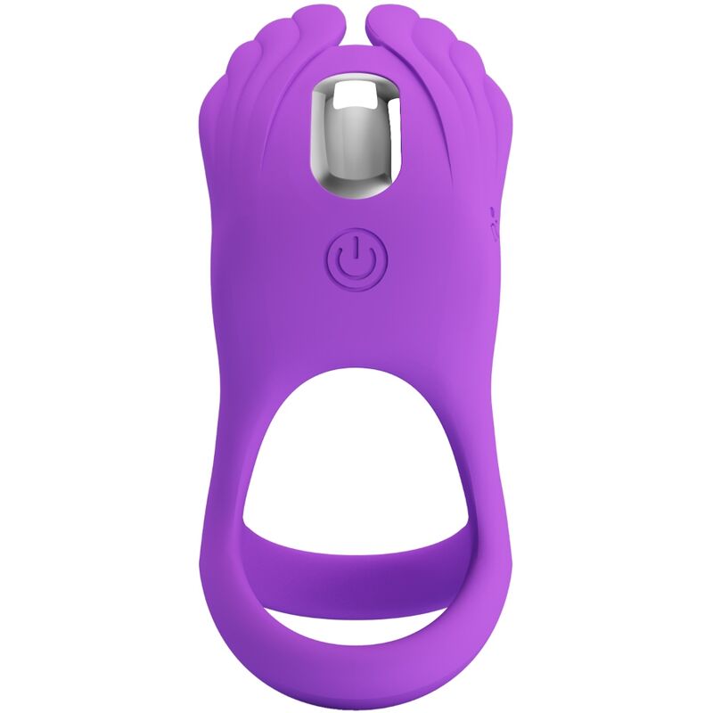 PRETTY LOVE - SILAS VIBRERANDE PENISRING 7 VIBRATIONER LILA SILIKON