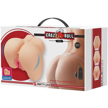 CRAZY BULL - REALISTISK VAGINA- OCH ANALVIBRATOR MILA