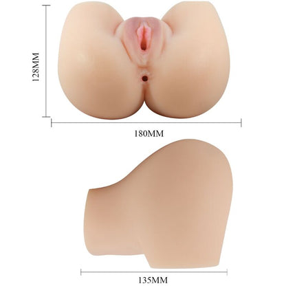CRAZY BULL - REALISTISK VAGINA- OCH ANALVIBRATOR MILA