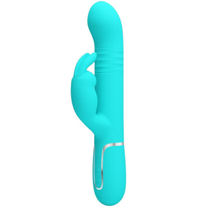 PRETTY LOVE - COALE KANINVIBRATOR PÄRLOR AQUA GRÖN