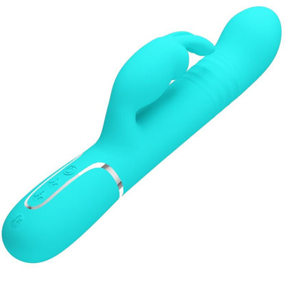 PRETTY LOVE - COALE KANINVIBRATOR PÄRLOR AQUA GRÖN
