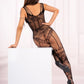 LIVCO CORSETTI FASHION - REHANNA LC17370 BODYSTOCKING CROTCHLESS BLACK ONE SIZE