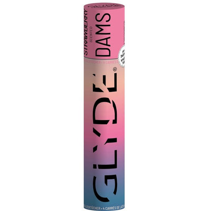 SHEER GLYDE - DAMS LAMINAS LATEX ORAL SEX STRAWBERRY - Kink&Play