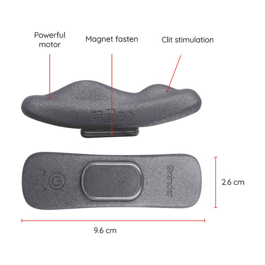 ONINDER - UPPLADDNINGSBAR MANILA PANTY VIBRATOR 9 HASTIGHETER 9,6 CM X 2,6 CM - GRATIS APP