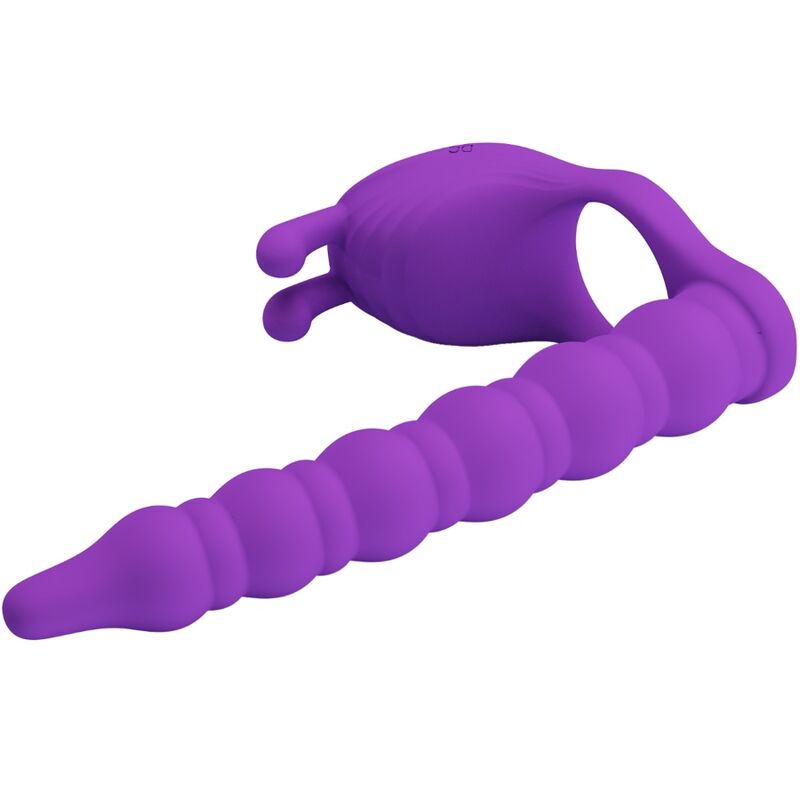 PRETTY LOVE - BLACKNEY PENISRING MED LILA VIBRATORPLUGG