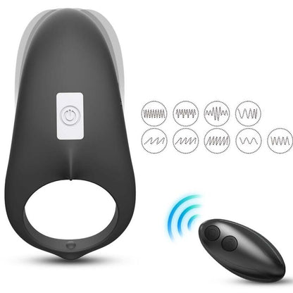 ARMONY - HAJ VIBRATORRING FÖR PAR FJÄRRKONTROLL SVART