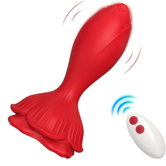 ARMONY - ROSA VIBRATOR & ANALPLUGG LITEN FJÄRRKONTROLL RÖD