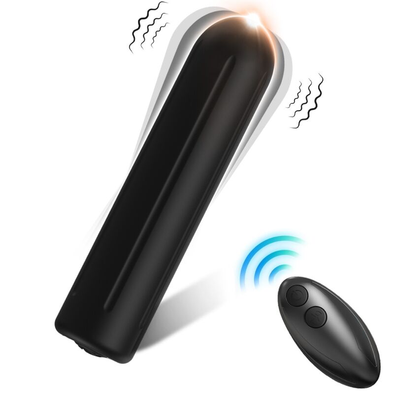 ARMONY - WARHEAD VIBRATOR BULLET FJÄRRKONTROLL SVART 2 CM X 8,8 CM