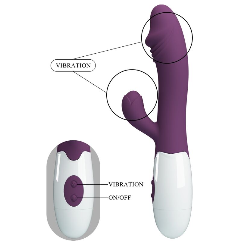 PRETTY LOVE - SNABB G-PUNKTSVIBRATOR LILA