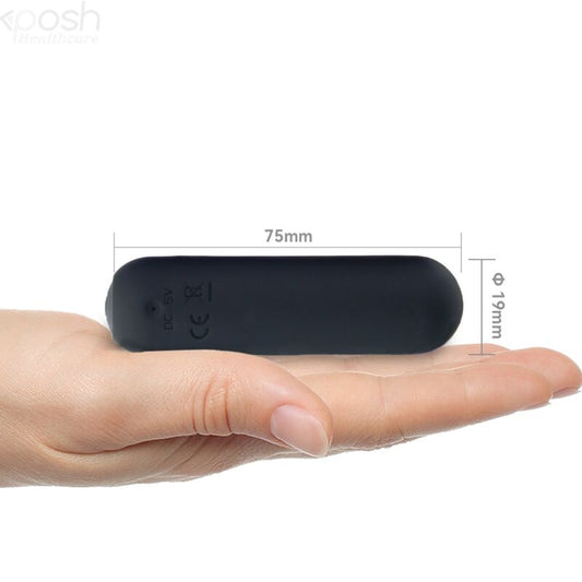 ARMONY - SPLASH HAHA VIBRATOR KULA SILIKON 10 VIBRATIONER 75 X 19 CM SVART