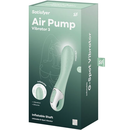 SATISFYER - LUFTPUMPVIBRATOR 3 UPPBLÅSBARA G-PUNKTER MINT