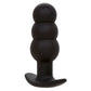 CALEXOTICS - ROCK BOTTOM BEADED ANAL PLUG 10 VIBRATIONS SILICONE BLACK