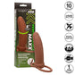 CALEXOTICS - MAXX THICK DUBBEL PENETRATOR 10 VIBRATIONER BRUN