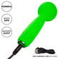 CALEXOTICS - NEON VIBES THE BUBBLY VIBE MINI MASSAGEAPPARAT 10 VIBRATIONER GRÖN