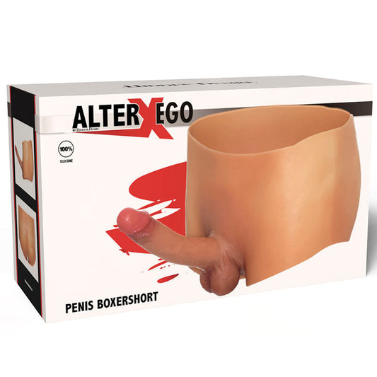 HIDDEN DESIRE - ALTER EGO BOXERSHOTS MED PENIS 18 CM STORLEK L