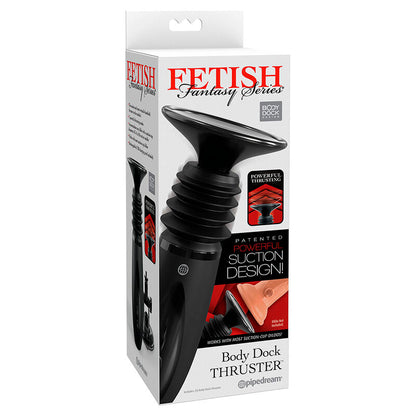 FETISH FANTASY-SERIEN - KROPPSDOCKA THRUSTER DILDO KLÄMMA MED 7 PUSH-LÄGEN SVART