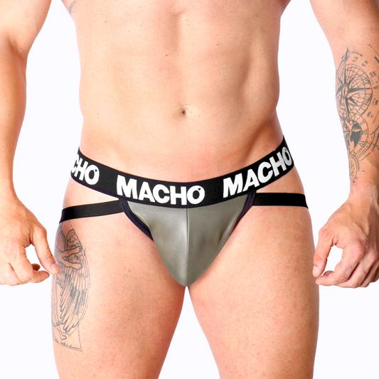 MACHO - MX27GR JOCK LÄDER GRÅ BEIGE S