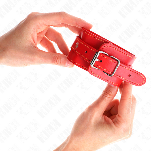 KINK - TUNN HANDLEDSBÄLTE RÖDA JUSTERBARA 21-33 CM