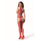 PASSION - BS 106 BODYSTOCKING RED ONE SIZE
