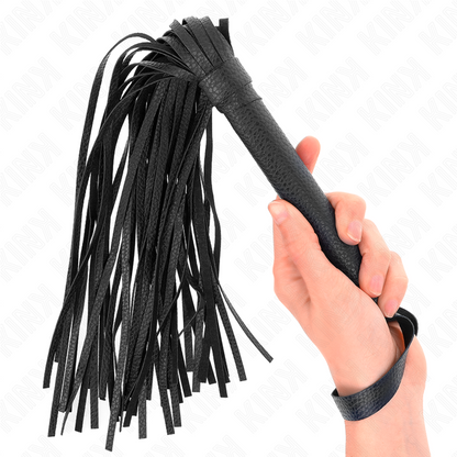 KINK - MÖRKBLÅ PÄRLPISKA 43,5 CM